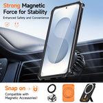 Custodia per telefono antiurto con supporto metallico nascosto e magnetico., For Samsung Galaxy S26+ 5G, For Samsung Galaxy S26 Ultra 5G, For Samsung Galaxy S26 5G, For Samsung Galaxy S25 FE 5G