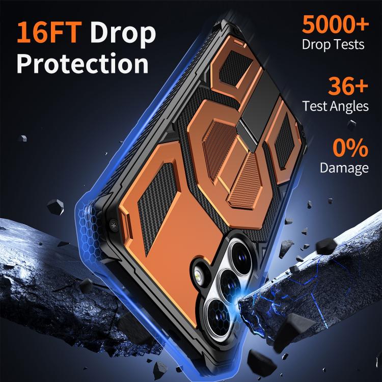 Custodia per telefono antiurto con supporto metallico nascosto e magnetico., For Samsung Galaxy S26+ 5G, For Samsung Galaxy S26 Ultra 5G, For Samsung Galaxy S26 5G, For Samsung Galaxy S25 FE 5G