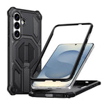 Custodia per telefono antiurto con supporto metallico nascosto e magnetico., For Samsung Galaxy S26+ 5G, For Samsung Galaxy S26 Ultra 5G, For Samsung Galaxy S26 5G, For Samsung Galaxy S25 FE 5G