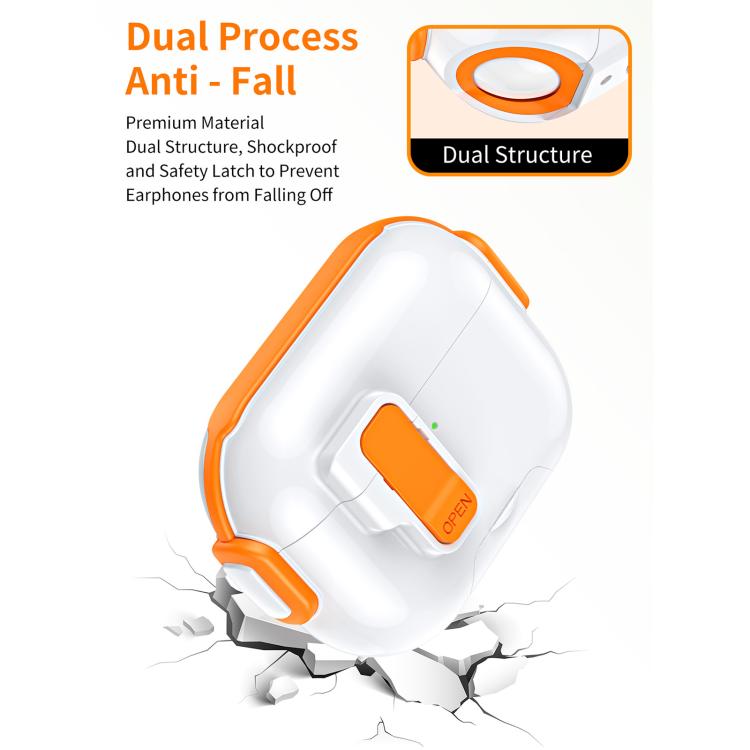 Custodia per auricolari Music Fairy Lock con supporto, For AirPods Pro 2, For AirPods 3