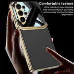 Custodia per telefono con protezione completa in TPU GKK Plating + pelle per la lente., For Samsung Galaxy S26 Ultra 5G