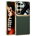 Custodia per telefono con protezione completa in TPU GKK Plating + pelle per la lente., For Samsung Galaxy S26 Ultra 5G