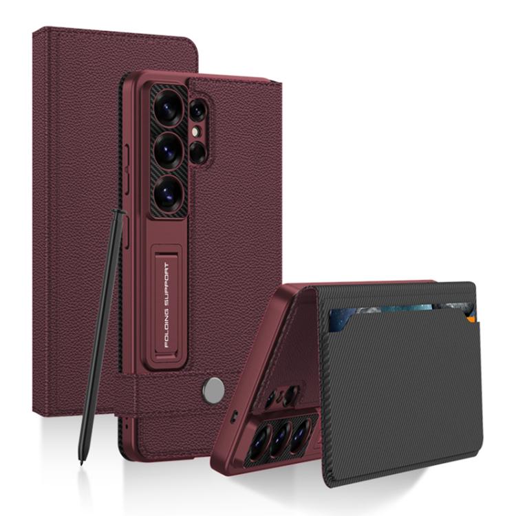 Custodia per telefono in pelle GKK con portafoglio a ribalta, senza penna, For Samsung Galaxy S26 Ultra 5G