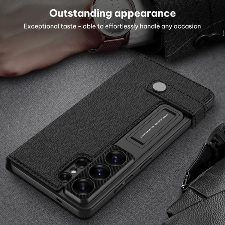 Custodia per telefono in pelle GKK con portafoglio a ribalta, senza penna, For Samsung Galaxy S26 Ultra 5G