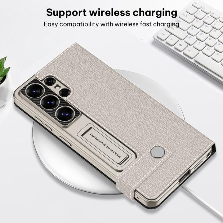 Custodia per telefono in pelle GKK con portafoglio a ribalta, senza penna, For Samsung Galaxy S26 Ultra 5G