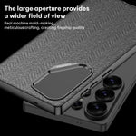 Custodia per telefono GKK con ampio foro per fotocamera, finitura metallizzata effetto pelle vegana, in nylon e tessuto, senza penna., For Samsung Galaxy S26 Ultra 5G
