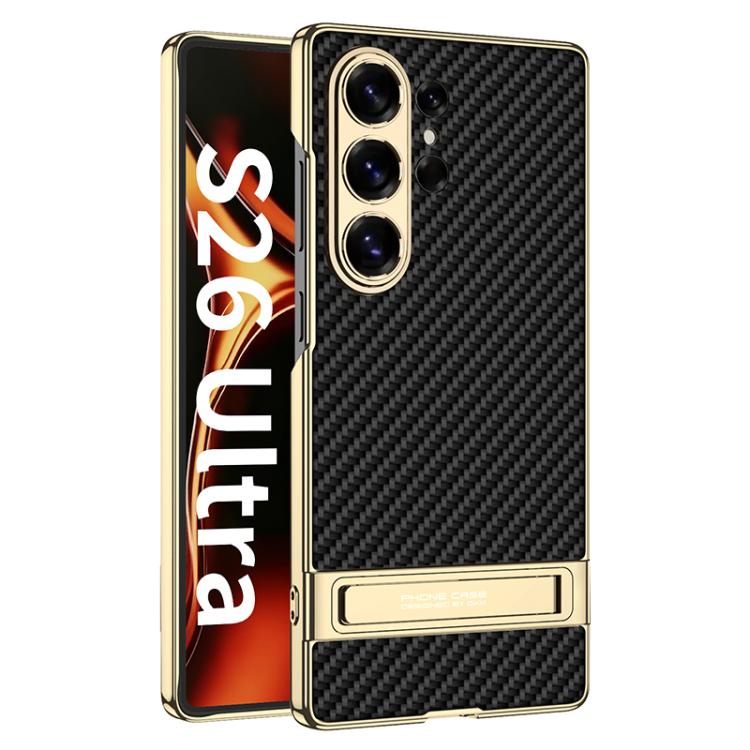 Custodia per telefono GKK Triumph ultra sottile in pelle liscia con supporto, For Samsung Galaxy S26 Ultra 5G