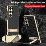 Custodia per telefono GKK Triumph ultra sottile in pelle liscia con supporto, For Samsung Galaxy S26 Ultra 5G