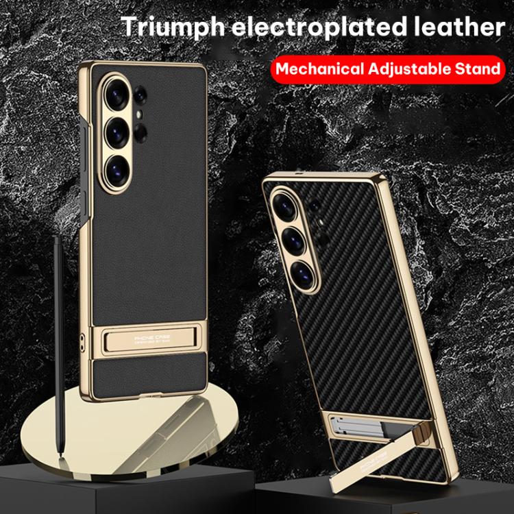 Custodia per telefono GKK Triumph ultra sottile in pelle liscia con supporto, For Samsung Galaxy S26 Ultra 5G