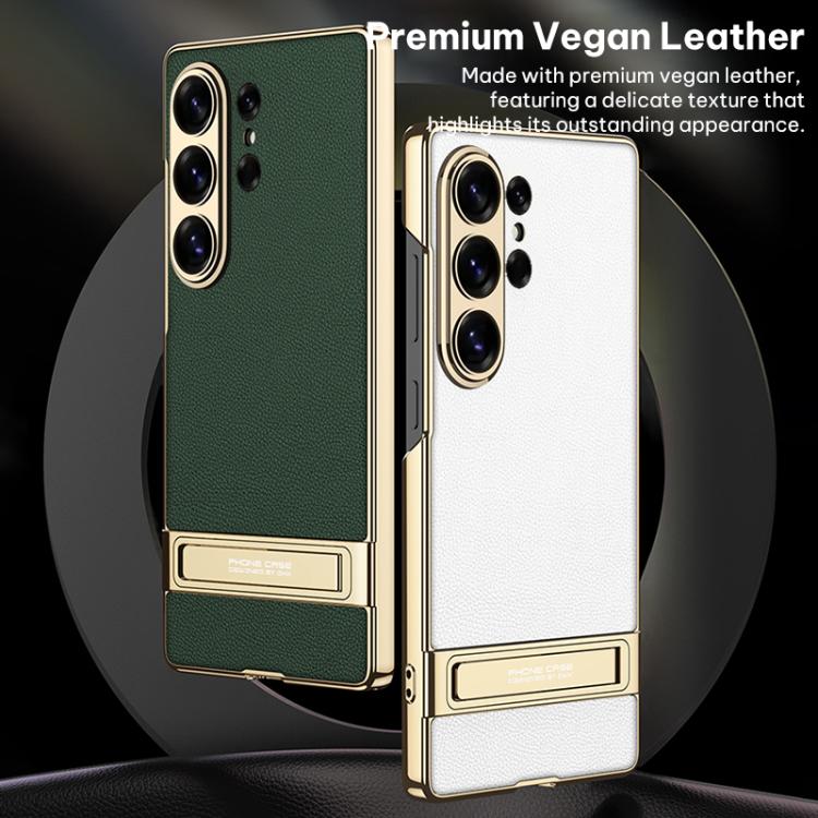 Custodia per telefono GKK Triumph ultra sottile in pelle liscia con supporto, For Samsung Galaxy S26 Ultra 5G