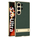 Custodia per telefono GKK Triumph ultra sottile in pelle liscia con supporto, For Samsung Galaxy S26 Ultra 5G