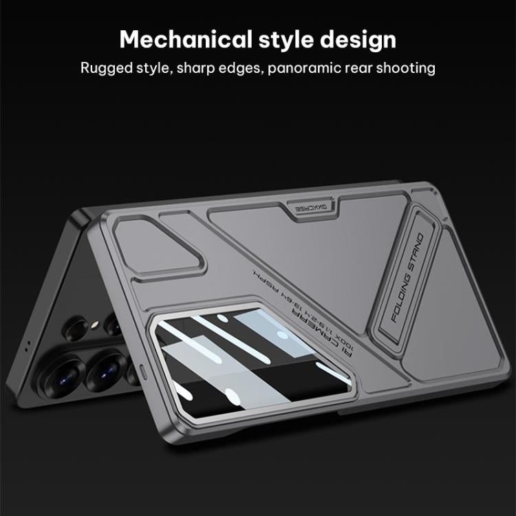 Custodia per telefono pieghevole ultra sottile in stile meccanico GKK, penna non inclusa., For Samsung Galaxy S26 Ultra 5G