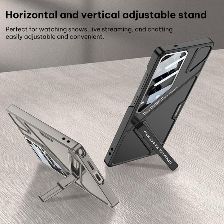 Custodia per telefono pieghevole ultra sottile in stile meccanico GKK, penna non inclusa., For Samsung Galaxy S26 Ultra 5G
