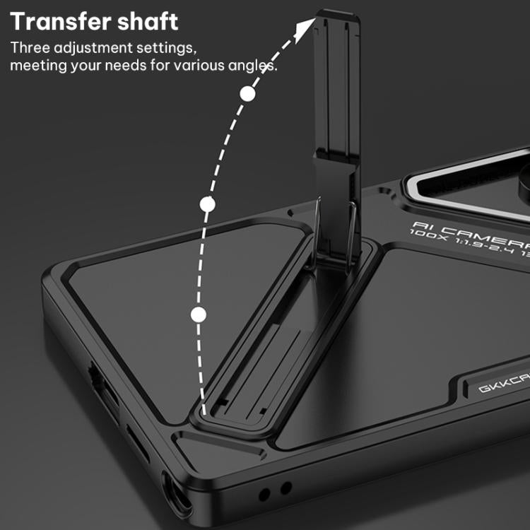 Custodia per telefono pieghevole ultra sottile in stile meccanico GKK, penna non inclusa., For Samsung Galaxy S26 Ultra 5G