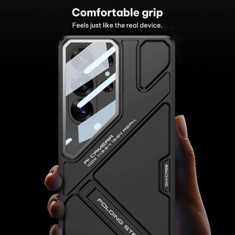 Custodia per telefono pieghevole ultra sottile in stile meccanico GKK, penna non inclusa., For Samsung Galaxy S26 Ultra 5G