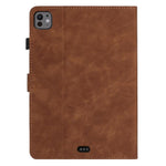 Custodia per tablet in pelle con stampa a rilievo "Farfalla ama i fiori", For iPad Air 11 2026 / 2025 / 2024, For iPad 2025 / 2022, For iPad mini 2024 / mini 6, For iPad 10.2 2021 / 10.5 2019