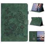 Custodia per tablet in pelle con stampa a rilievo "Farfalla ama i fiori", For iPad mini 5 / 4 / 3 / 2 / 1, For iPad 9.7 2018 / 2017
