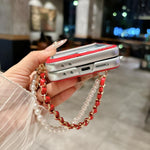 Custodia per telefono con cinturino e fibbia laterale, con motivo a rosa in rilievo., For Samsung Galaxy Z Flip6 / Flip7 FE, For Samsung Galaxy Z Flip7 5G, For Samsung Galaxy Z Flip5