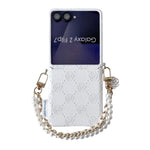 Custodia per telefono con cinturino e fibbia laterale, con motivo a rosa in rilievo., For Samsung Galaxy Z Flip6 / Flip7 FE, For Samsung Galaxy Z Flip7 5G, For Samsung Galaxy Z Flip5