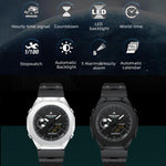 Orologio elettronico luminoso NORTH EDGE Mercury Outdoor Sports in lega di zinco, impermeabile fino a 5 ATM.