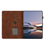 Custodia per tablet in pelle con stampa a rilievo "Farfalla ama i fiori", For Samsung Galaxy Tab A11+ / A9+, For Samsung Galaxy Tab S9 / S9 FE, For Samsung Galaxy Tab S11, For Samsung Galaxy Tab S10 FE+