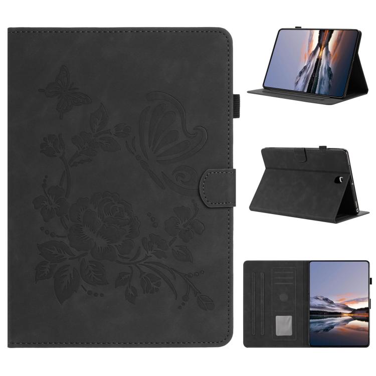 Custodia per tablet in pelle con stampa a rilievo "Farfalla ama i fiori", For Samsung Galaxy Tab S5e 10.5 T720, For Samsung Galaxy Tab A 10.5 T590, For Samsung Galaxy Tab A 10.1 2016, For Samsung Galaxy Tab A 8.0 T350