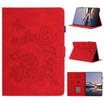 Custodia per tablet in pelle con stampa a rilievo "Farfalla ama i fiori", For Samsung Galaxy Tab S5e 10.5 T720, For Samsung Galaxy Tab A 10.5 T590, For Samsung Galaxy Tab A 10.1 2016, For Samsung Galaxy Tab A 8.0 T350