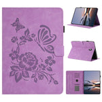 Custodia per tablet in pelle con stampa a rilievo "Farfalla ama i fiori", For Samsung Galaxy Tab S5e 10.5 T720, For Samsung Galaxy Tab A 10.5 T590, For Samsung Galaxy Tab A 10.1 2016, For Samsung Galaxy Tab A 8.0 T350
