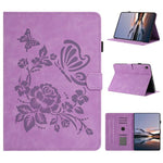 Custodia per tablet in pelle con stampa a rilievo "Farfalla ama i fiori", For Samsung Galaxy Tab S5e 10.5 T720, For Samsung Galaxy Tab A 10.5 T590, For Samsung Galaxy Tab A 10.1 2016, For Samsung Galaxy Tab A 8.0 T350