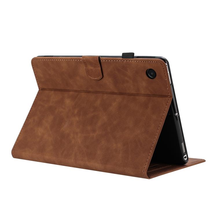 Custodia per tablet in pelle con stampa a rilievo "Farfalla ama i fiori"., For Samsung Galaxy Tab A11 / A9, For Samsung Galaxy Tab A7 Lite T220, For Samsung Galaxy Tab A 10.1 2019