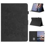 Custodia per tablet in pelle con stampa a rilievo "Farfalla ama i fiori"., For Samsung Galaxy Tab A11 / A9, For Samsung Galaxy Tab A7 Lite T220, For Samsung Galaxy Tab A 10.1 2019