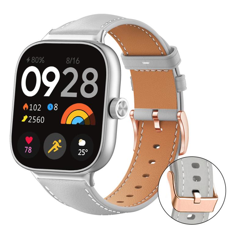 Cinturino per orologio xDfind in pelle vegana a grana fine con fibbia color oro rosa Black Shark, colore nero., For Xiaomi Band 10 Pro / 9 Pro / Redmi Watch 6, For Redmi Watch 3 Active / Watch 3 Lite, For Redmi Watch 3