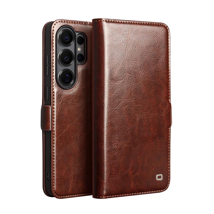 Custodia per telefono QIALINO Classic 103 con fibbia in vera pelle, For Samsung Galaxy S26+ 5G, For Samsung Galaxy S26 Ultra 5G, For Samsung Galaxy S26 5G