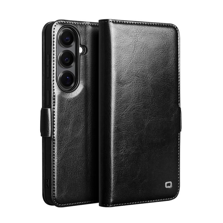 Custodia per telefono QIALINO Classic 103 con fibbia in vera pelle, For Samsung Galaxy S26+ 5G, For Samsung Galaxy S26 Ultra 5G, For Samsung Galaxy S26 5G