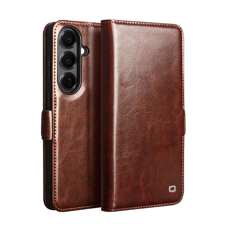 Custodia per telefono QIALINO Classic 103 con fibbia in vera pelle, For Samsung Galaxy S26+ 5G, For Samsung Galaxy S26 Ultra 5G, For Samsung Galaxy S26 5G