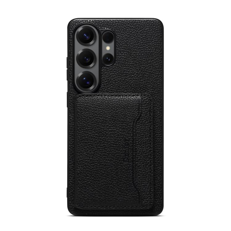 Custodia per telefono Denion D30 in pelle di vitello con texture MagSafe., For Samsung Galaxy S26 Ultra 5G, For Samsung Galaxy S25 Ultra 5G