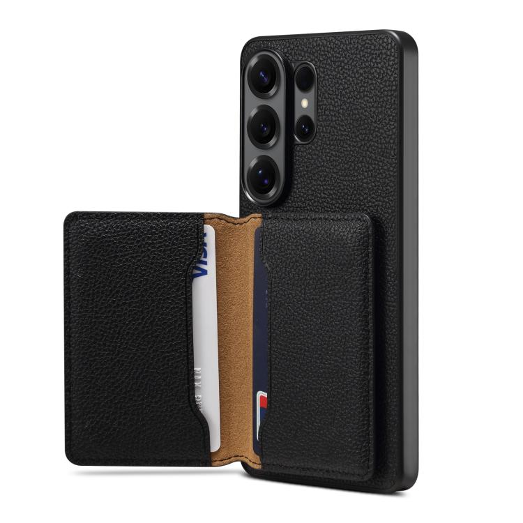 Custodia per telefono Denion D30 in pelle di vitello con texture MagSafe., For Samsung Galaxy S26 Ultra 5G, For Samsung Galaxy S25 Ultra 5G
