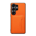 Custodia per telefono Denion D30 in pelle di vitello con texture MagSafe., For Samsung Galaxy S26 Ultra 5G, For Samsung Galaxy S25 Ultra 5G