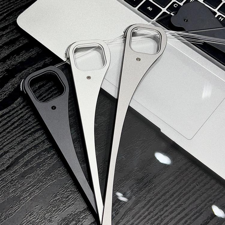 Custodia ibrida per tablet in acrilico trasparente smaltato bianco e metallo., For iPad Air 13 2026 / 2025 / 2024, For iPad Air 11 2026 / 2025 / 2024, For iPad Pro 13 2025 / 2024, For iPad Pro 11 2025 / 2024, For iPad 2025 / 2022