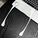 Custodia ibrida per tablet in acrilico trasparente smaltato bianco e metallo., For iPad Air 13 2026 / 2025 / 2024, For iPad Air 11 2026 / 2025 / 2024, For iPad Pro 13 2025 / 2024, For iPad Pro 11 2025 / 2024, For iPad 2025 / 2022
