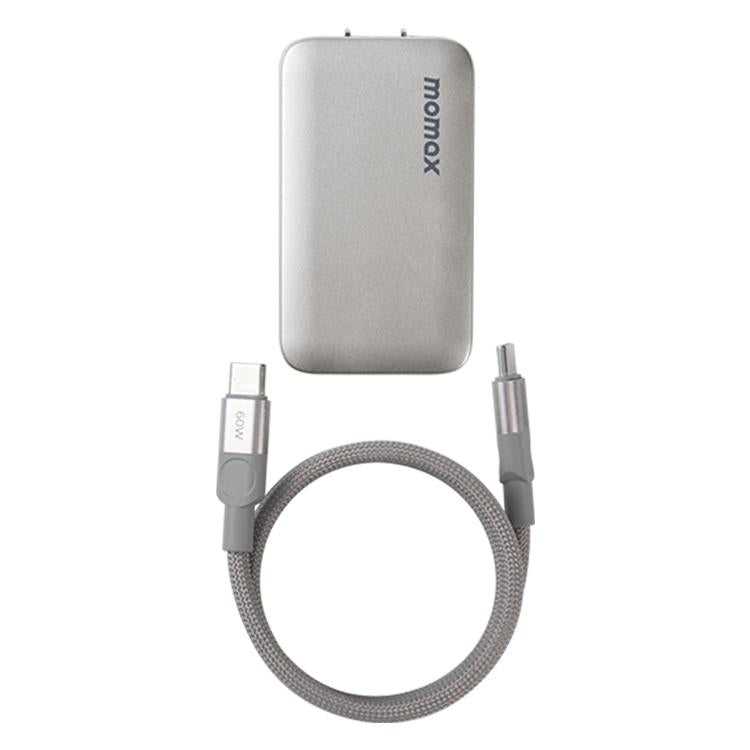 Kit caricabatterie rapido MOMAX UM79 Ultra 45W a 2 porte GaN Silm con una sola carica, spina USA