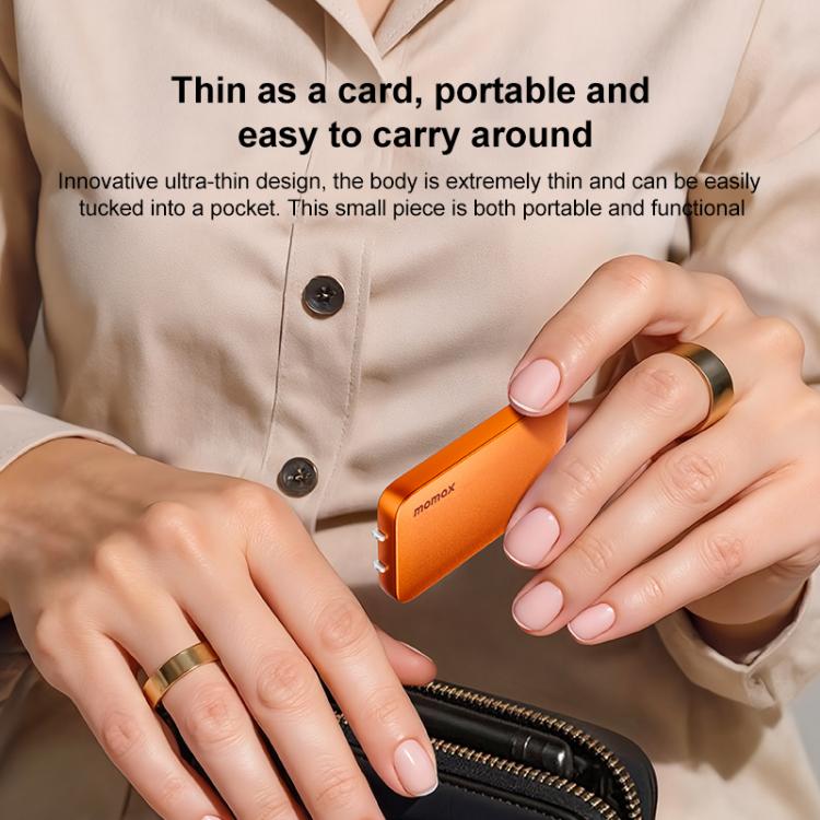 Kit caricabatterie rapido MOMAX UM79 Ultra 45W a 2 porte GaN Silm con una sola carica, spina USA