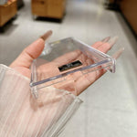 Custodia per telefono con chiusura magnetica a doppio asse, trasparente, in stile targhetta., For Samsung Galaxy Z TriFold