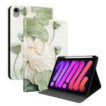 Custodia per tablet intelligente in ecopelle Painted Voltage con scomparto per penna., For iPad mini 2024 / mini 6, For iPad 10.2 2021 / 2020 / 2019 / Air 2019