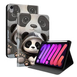 Custodia per tablet intelligente in ecopelle Painted Voltage con scomparto per penna., For iPad mini 2024 / mini 6, For iPad 10.2 2021 / 2020 / 2019 / Air 2019