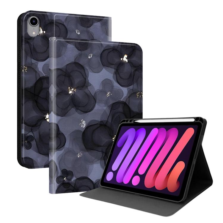 Custodia per tablet intelligente in ecopelle Painted Voltage con scomparto per penna., For iPad mini 2024 / mini 6, For iPad 10.2 2021 / 2020 / 2019 / Air 2019
