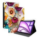 Custodia per tablet intelligente in ecopelle Painted Voltage con scomparto per penna., For iPad Air 13 2026 / 2025 / 2024 / Pro 12.9, For iPad Air 11 2026 / 2025 / 2024 / Air 2022