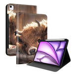 Custodia per tablet intelligente in ecopelle Painted Voltage con scomparto per penna., For iPad Air 13 2026 / 2025 / 2024 / Pro 12.9, For iPad Air 11 2026 / 2025 / 2024 / Air 2022