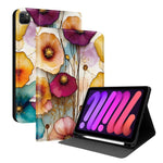 Custodia per tablet intelligente in ecopelle Painted Voltage con scomparto per penna., For iPad Air 13 2026 / 2025 / 2024 / Pro 12.9, For iPad Air 11 2026 / 2025 / 2024 / Air 2022