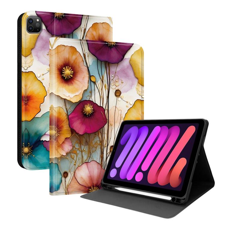 Custodia per tablet intelligente in ecopelle Painted Voltage con scomparto per penna., For iPad Air 13 2026 / 2025 / 2024 / Pro 12.9, For iPad Air 11 2026 / 2025 / 2024 / Air 2022
